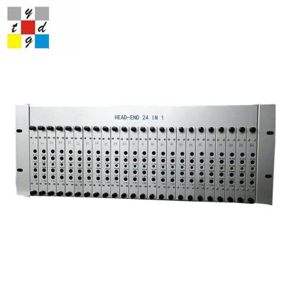 China Professional FTTH FTTB FTTX Network Manufacturer 24 in 1 Analog Catv Analog Modulator TV Modulator for sale