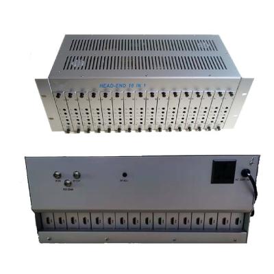 China FTTH FTTB FTTX network 16 in 1 HD to 16 channel fixed analog rf modulator De catv rf modulator for sale