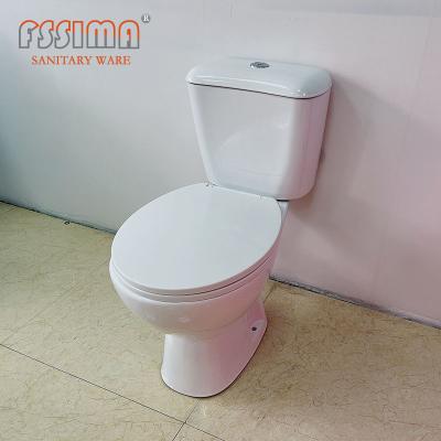 China Van de de Warenbadkamers van de fabrieks direct Levering de Sanitaire Klassieke Stijl van Frankrijk Twee Stukken Ceramisch Randloos Toilet van China Te koop