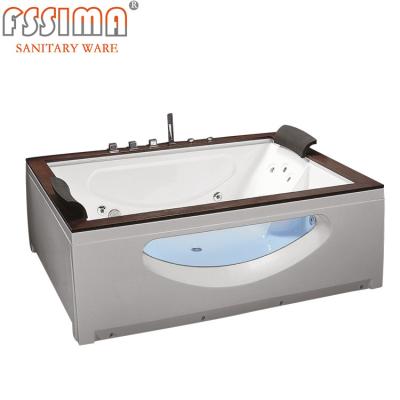 China 1.8m Adult Baby Whirlpool Spa Badkuip Binnen Acryl Opgeruimde Rok Te koop