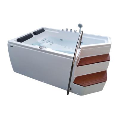 China 1700 x 700 freestanding air massage bathtubs spa hydromassageton met Stap Te koop