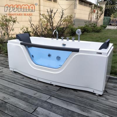 China Jacuzzi 2 Person Spa Openluchtrechthoek Acryl 1700mm van het Badkuiphotel Te koop