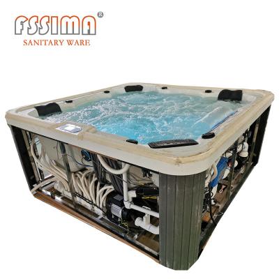 China Freestanding Openluchtstralen van de Familielucht masseren 5 Person Spa Hete Ton Te koop