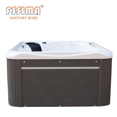 China Whirlpool Massage van Outdoor SPA Hete Ton Badkuip Freestanding 3 Mensen Te koop