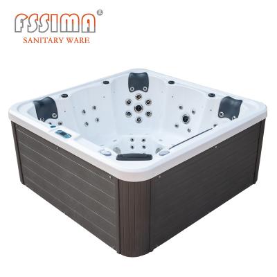 China Hete Badkuip 5 Persoon Outdoor Fiberglass Garden Spa 201 van de Tonmassage SS Steun Te koop