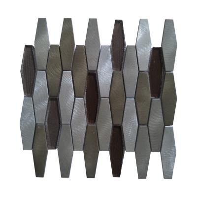 China Chinese style exquisite hexagonal shaped long aluminum mosaic, wall, custom, can be used in bathroom and living room bedroom. SOLD for sale