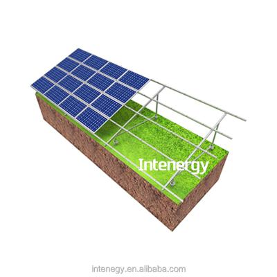 China Roof And Ground Solar Bracket Including Mid Rails Clamp End Clamp Solar Panel Mounting For Solar Home System for sale