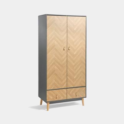 China High Quality Herringbone Wood Wardrobe Storage Cupboards For Bedroom Wardrobe for sale