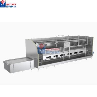 China Food Quick Frozen Machine SQUARE impingement blast freezing equipment cryogenic industrial iqf tunnel freezer for sale