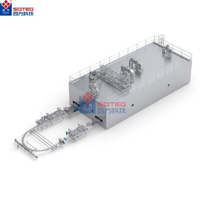 China Food Processing Machine SQUARE hot selling industrial automatic pizza bakery continuous tunnel bakery oven for sale