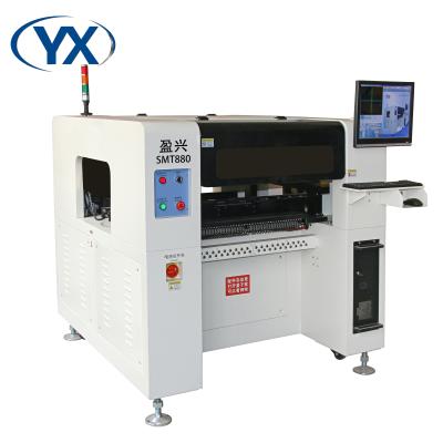 China 0201/40*40mm YingXing Automatic Product Machine PCB Pick and Place Machine SMT880 With 8 Heads for sale