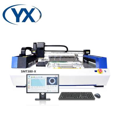 China Stock in UE YX SMT pick and place machine SMT380-X for low PCB production with four placement heads 10*10 mm for sale