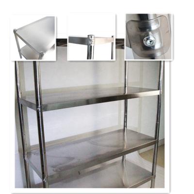 China Corrosion Protection Custom Sizes Stainless Steel Commercial Kitchen 4 Layers Shelf for sale