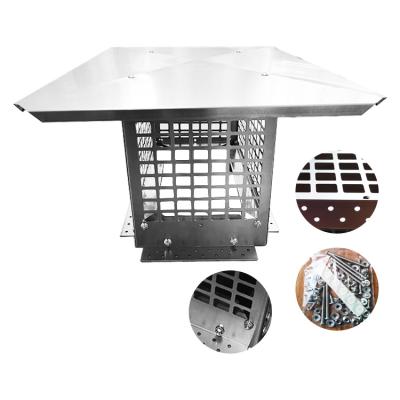 China Modern Cost Effective Insulated Hood Kits , Rain Stainless Steel Stove Flue Cap for sale