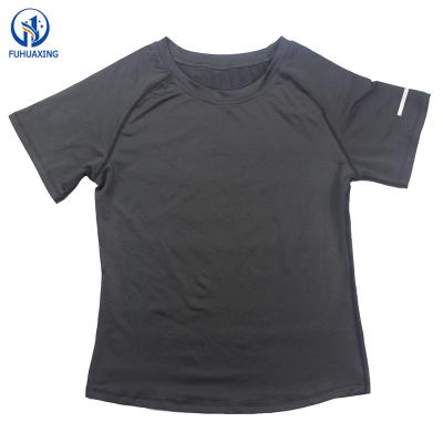 China Custom anti-pilling sports wear gym fitness compression men's smooth black T-shirt for sale