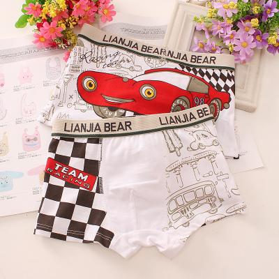 China Wholesale Cute Cartoon Printed Boy Boxer Fashion Children Short Underwear Children Antibacterial for sale