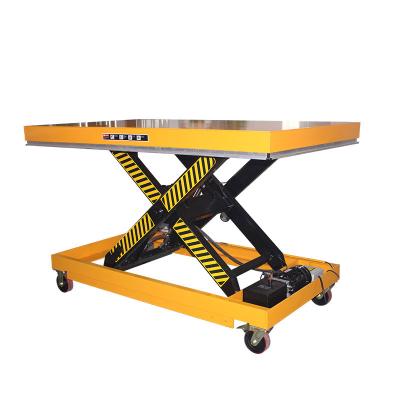 China Hotels SLT-with wheel 1ton 2ton small mobile car scissor lift for sale 2ton portable sewing machine scissor lift table for sale