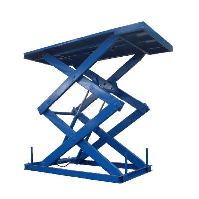 China Hotels Stationary Hydraulic Scissor Lift Heavy Duty Hydraulic Scissor Lift Table Platform for sale