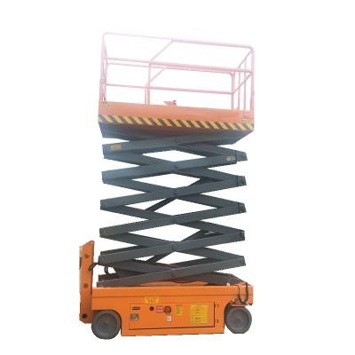 China Hydraulic Mobile 6M To 18M Aerial Hydraulic Platform Table Lift Self Propelled Mobile Electric Scissor Lifts for sale