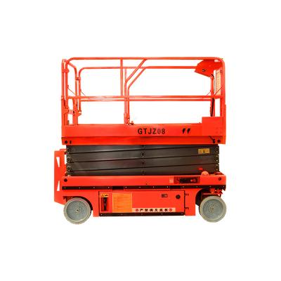 China Hydraulic Mobile Self Propelled Mobile Electric Scissor Lift Hydraulic Lift 10m Aerial Work Vehicle for sale