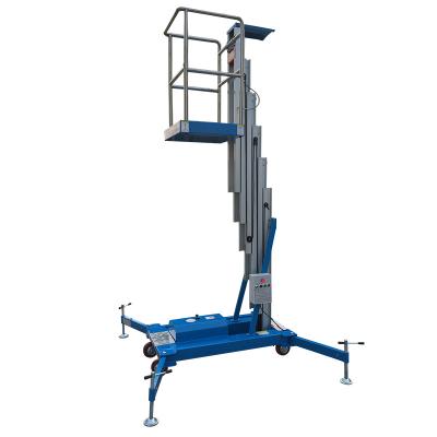 China Aluminum Alloy Hydraulic Mobile Work Platform Mast Elevated Lift For Sale for sale