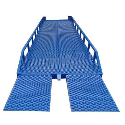 China Hotels Truck 6-15ton Adjustable Mobile Container Load Unload Hydraulic Dock Ramp Yard Ramp For Sale for sale