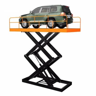 China Double Platform Stationary Hydraulic Underfloor Scissor Car Parking Lift For Sale 3000*6000(mm) for sale