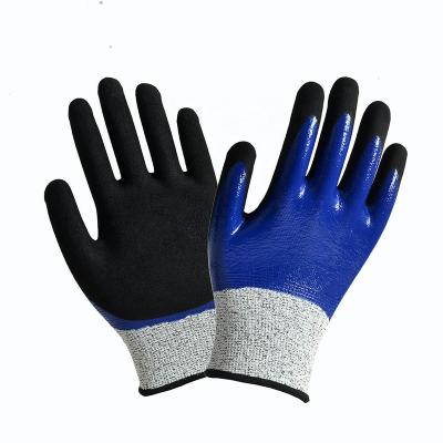 China Flexible and comfortable factory supply combining the work of Sandy Work Gloves Wholesale Gloves for sale