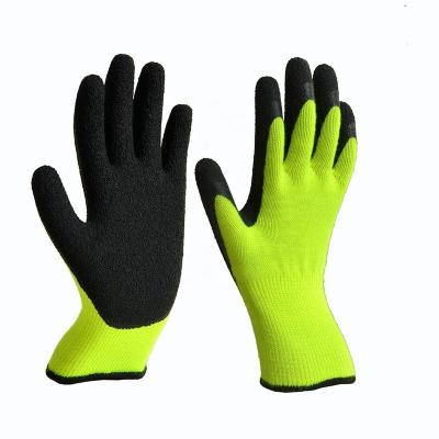 China Keep Hot New Type Stocked Customized Natural Latex Palm Coated Safety Working Gloves for sale