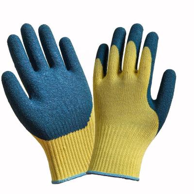 China Manufacturer Latex Palm Coated Gloves Flexible And Comfortable Professional Latex Safety Gloves for sale