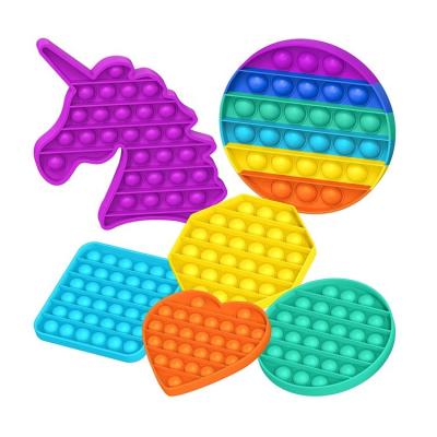 China Amazon Hot Sale Silicone Worry Relief Stress Reliever Autism Educational Toys Toy Push Pop Bubble Sensory Toys For Adult Children for sale