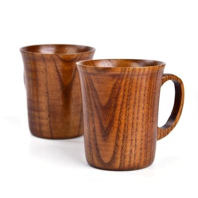 China Sustainable Classic Hot Selling Jujube Wood Handcraft Tea Cup 300ml Coffee Mug for sale