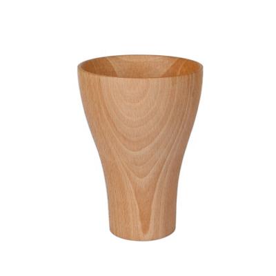 China 2019 Viable New Creative Hot Sale Handcraft Beech Wood Tea Coffee Beer Mug for sale