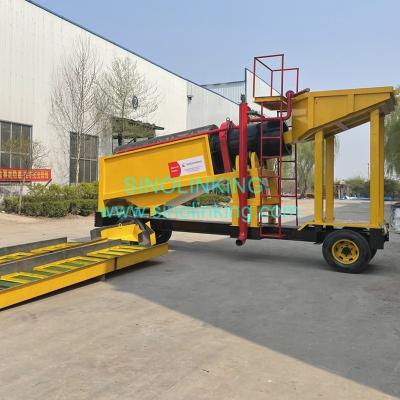 China For placing / alluvial gold washing used mobile mineral gold separator washing machine low price washing plant zu verkaufen