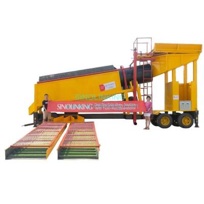 China energy & Mobile Gold Washing Machine Screen Trommel Processing Plant Alluvial Gold Mining Equipment for sale