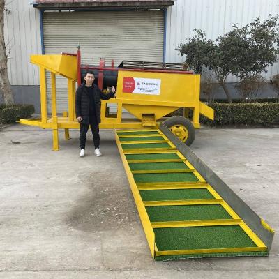 China energy & SINOLINKING Small Scale Gold Mining Machinery Trommel Gold Mining Processing Plant for sale