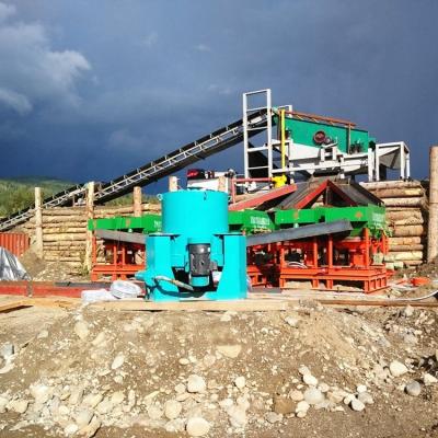 China energy & SINOLINKING Sluice Mining Box with Gold Vibrating Screen Washing Plant for Gold Mining Te koop