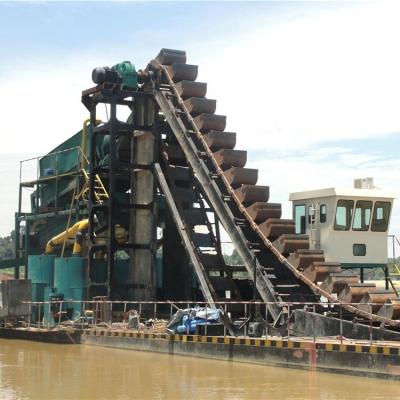 China energy & SINOLINKING Supply Customized Gravity Mining Gold Mining Dredge With Widely Used Rotary Screen Te koop