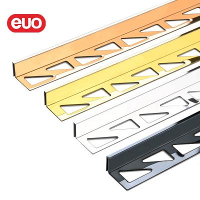 China Modern EUO Stainless Steel Border Profile Tile Edge Trim Stainless Steel Tile Trim For Transitional Travel for sale