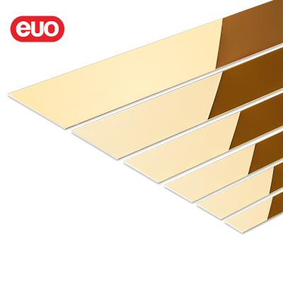 China OEM&ODM 304 modern stainless steel euo trim metal wall decoration flexible ceramic flat strips for sale