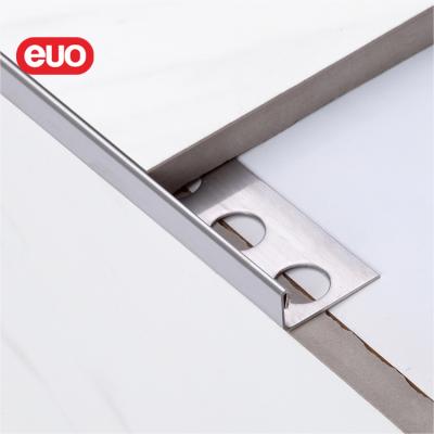 China OEM Logo Customized Stainless Steel Tile high quality L-shaped trim corners of modern euo tile accessories free sample for sale