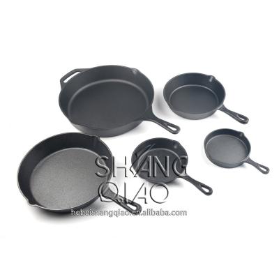 China Pre-Seasoned Pre-Seasoned Pre-Seasoned Cast Iron Skillet Set for sale