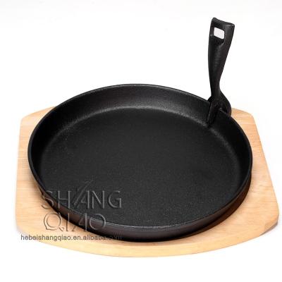 China Sustainable Pre-Seasoned Cast Iron Sizzling Hot Plate for sale