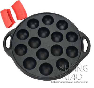 China Viable Cast Iron Poffertjespan, Cast Iron Poffertjes Pancake Pan, Flat Bottom Dutch Mini Pancake Maker for sale