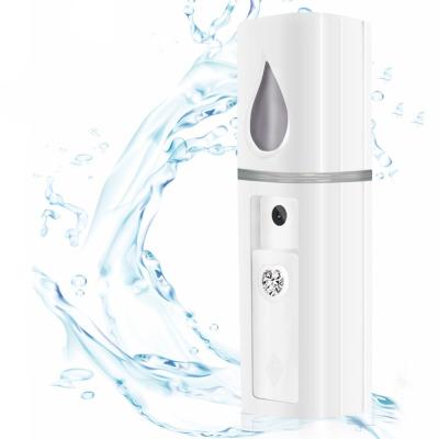 China Mini Stream Face Humidifier Handheld Water Machine Portable Beauty Spray Moisturizing Facial Nano Ionic Pore Sauna Humidifier Face Mist Cleansing Tool for sale