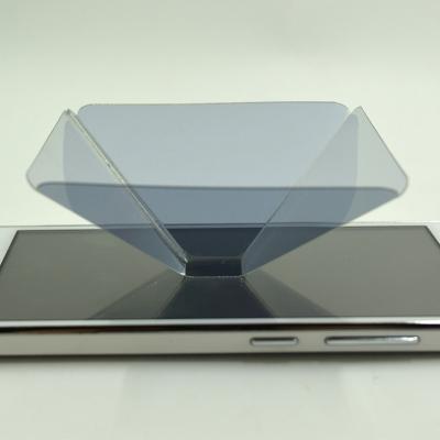 China Short Throw Advertising Show 3D Hologram Pyramid Display Video Projector Universal For Mobile Phone Smart Pictures for sale