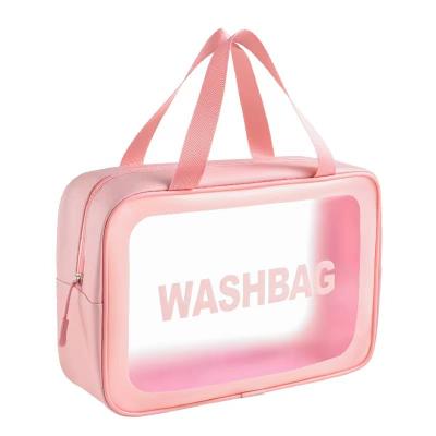 China Colorful Travel EVA Clear Transparent Cosmetic Pouch Anti Deformation Toiletry Bag Custom Made Cosmetic Bag Anti Deformation Outdoor Makeup Bag for sale