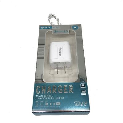 China Mobile Phone Retail Gift Packing EU Plug 5V 3A Super Fast USB Phone Wall Charger for sale