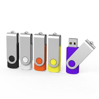 China Metal Wholesale Customized Swivel USB Flash Drive Rotate Pendrive 2.0 4GB 8GB 16GB 32GB , Usb Logo Key Stick Pen Drives Wholesale for sale