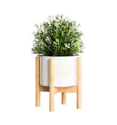 China Nordic Best Selling Goods Using Indoor Bamboo Plant Stand Flower Pot Holder For House Plants And Home Decor (Pot Not Included) for sale